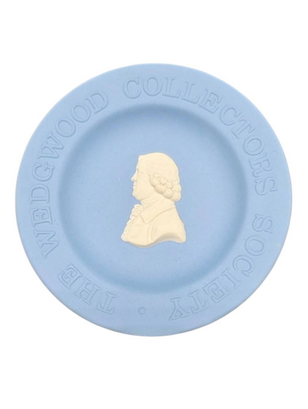 Vintage Wedgwood Collectors Society Blue Jasperware Josiah Wedgwood Dish 4.5"